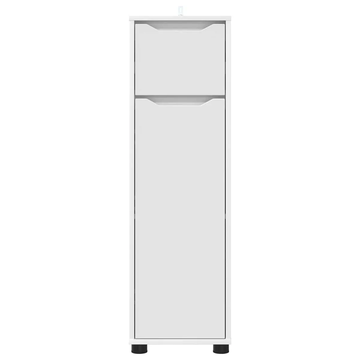 Bathroom Vanity Cabinet White 30.5 x 30 x 101 cm Storage Unit with Adjustable