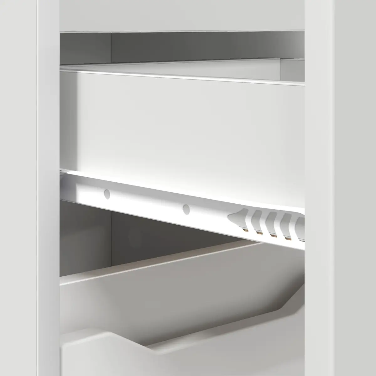 Bathroom Vanity Cabinet White 30.5 x 30 x 101 cm Storage Unit with Adjustable
