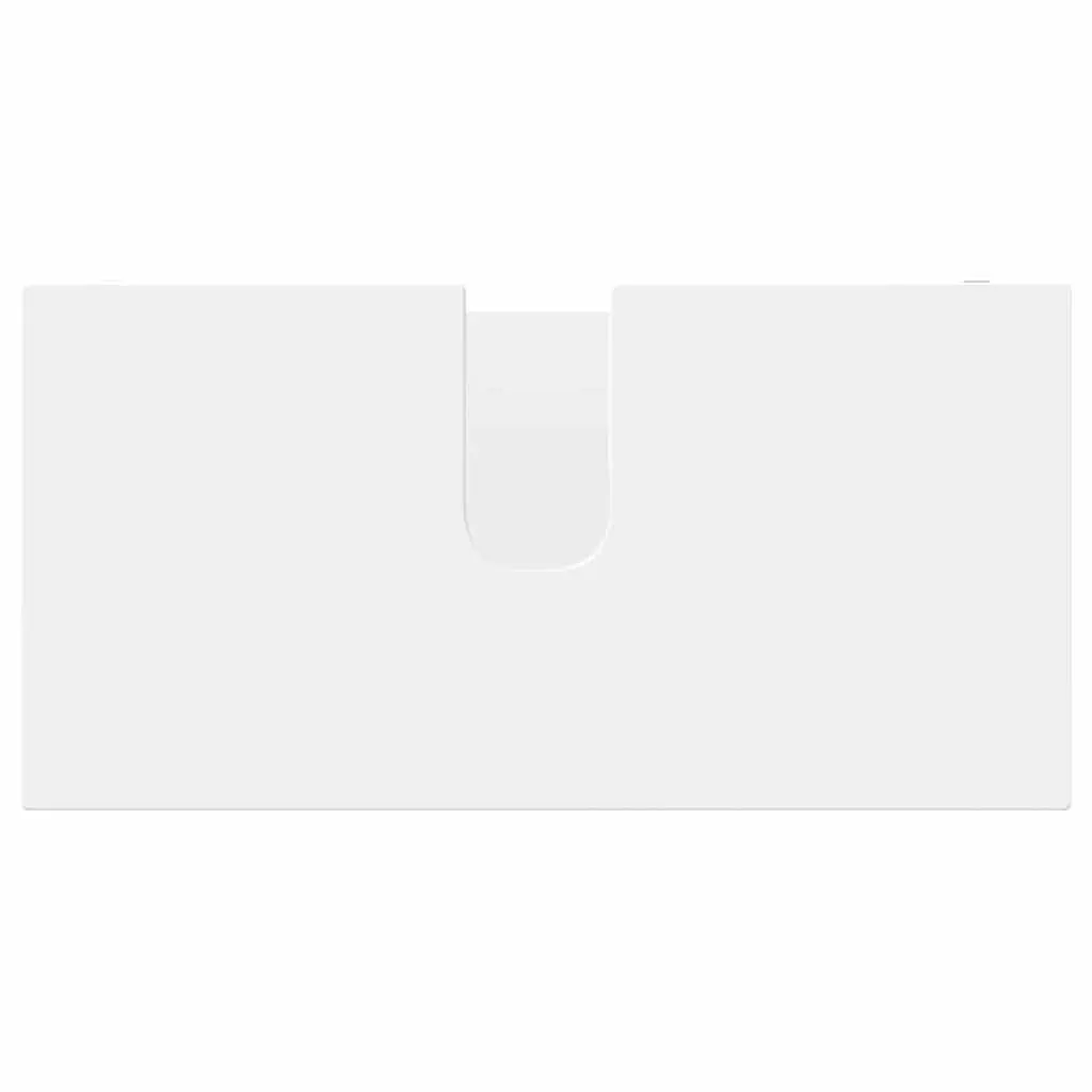 Bathroom Basin Cabinet White Vanity Unit Modern Engineered Wood Storage