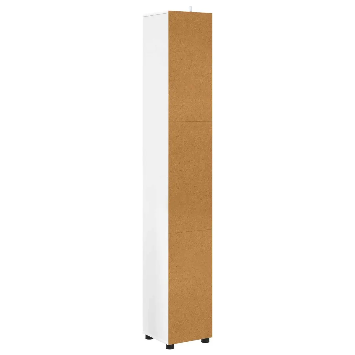Bathroom Vanity Cabinet White Modern Storage Unit Engineered Wood Shelves Doors