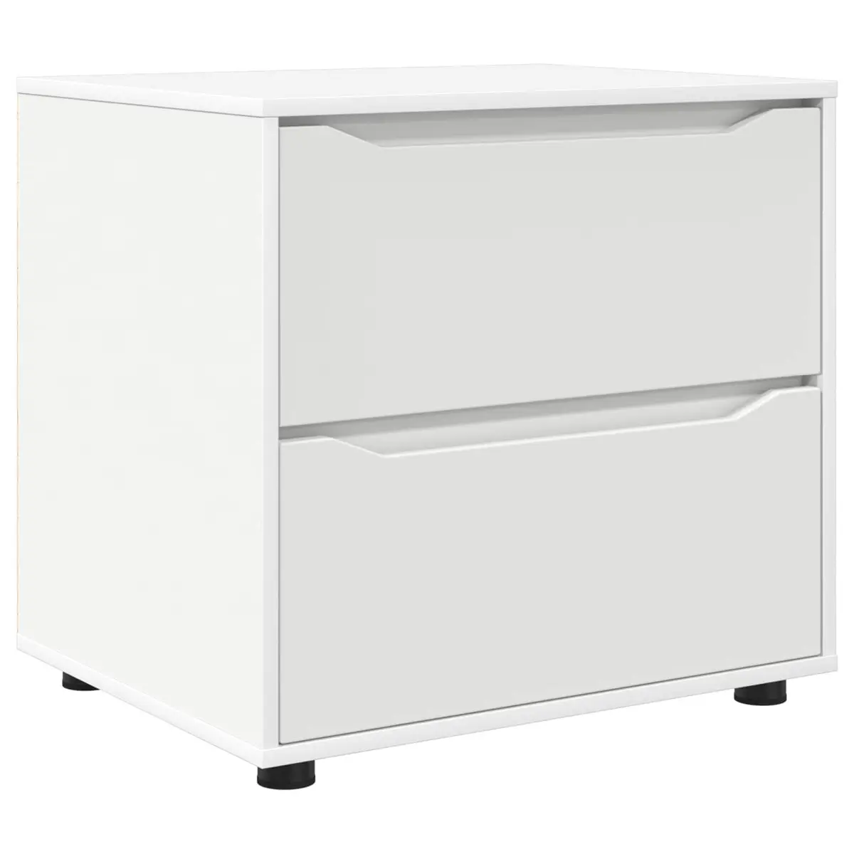 Storage Cabinet White 60x48x57cm Engineered Wood Bedroom Living Room Drawer