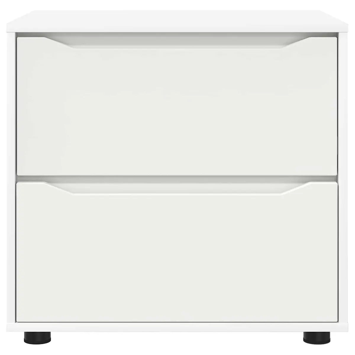 Storage Cabinet White 60x48x57cm Engineered Wood Bedroom Living Room Drawer