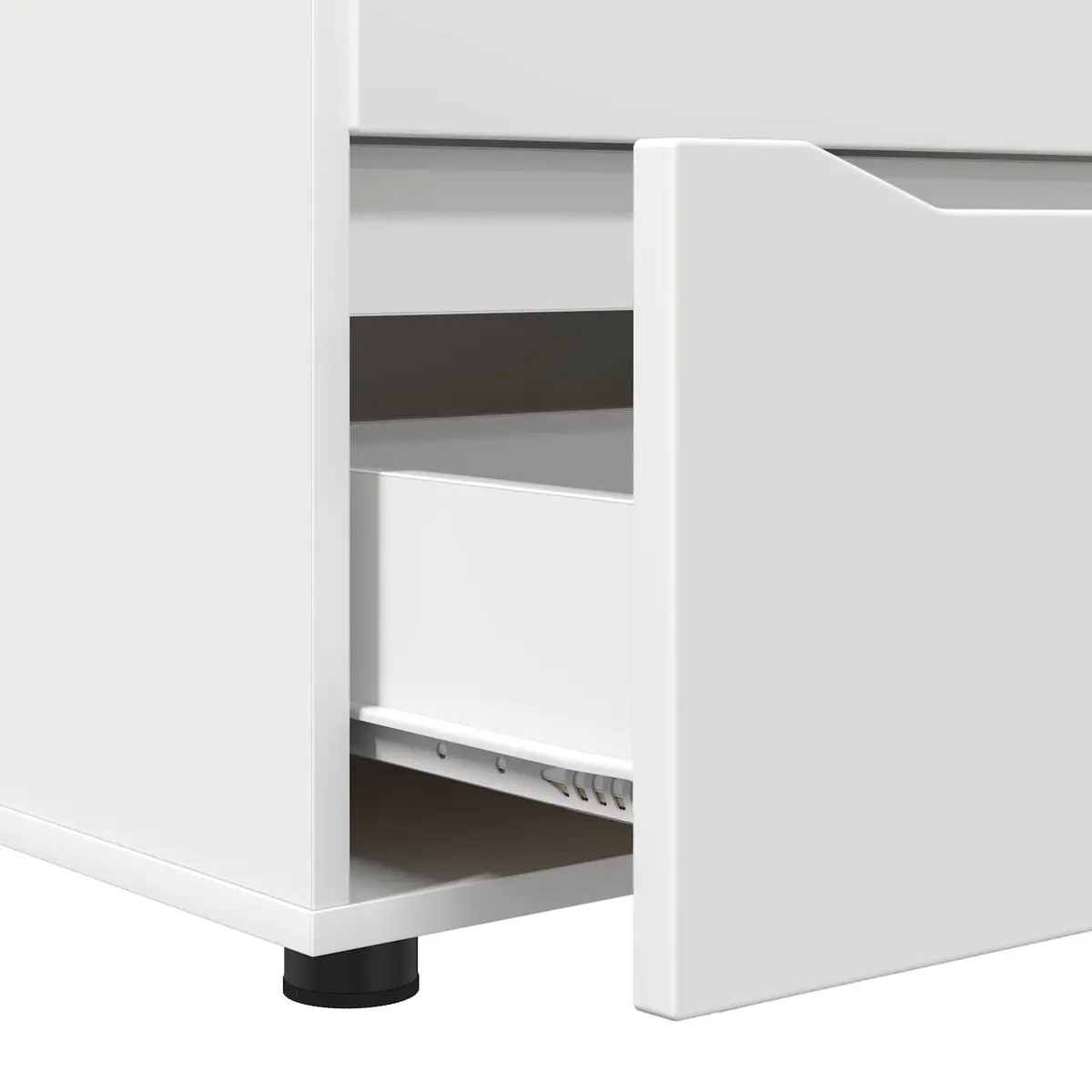 Storage Cabinet White 60x48x57cm Engineered Wood Bedroom Living Room Drawer