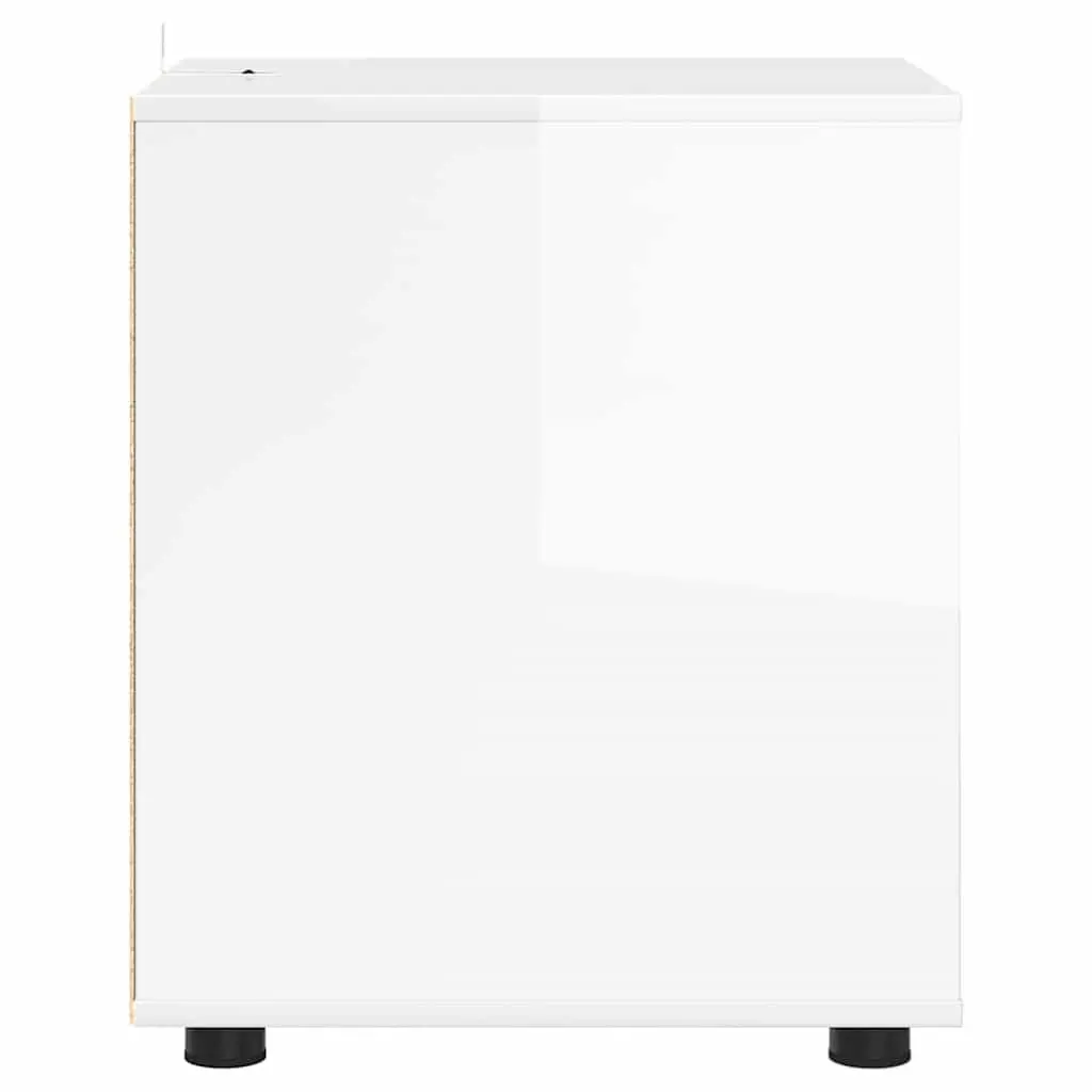 Storage Cabinet High Gloss White Bedroom Living Room Minimalist Design Drawers