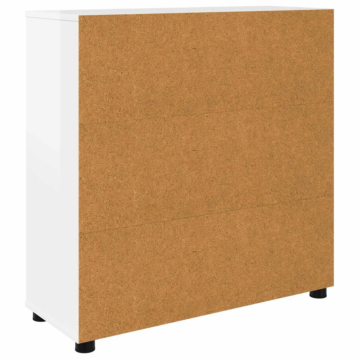 Storage Cabinet High Gloss White Engineered Wood Bedroom Living Room Organiser