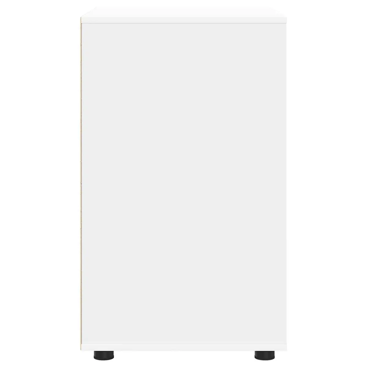 Storage Cabinet White 60x48x81cm Engineered Wood Multiple Drawers Ball-Bearing Slides