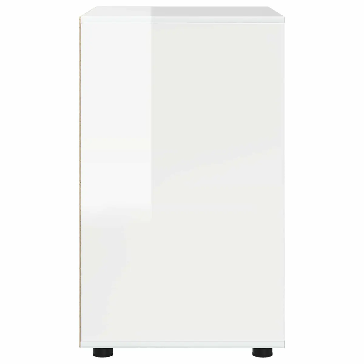 Storage Cabinet High Gloss White Multiple Drawers Smooth Operation