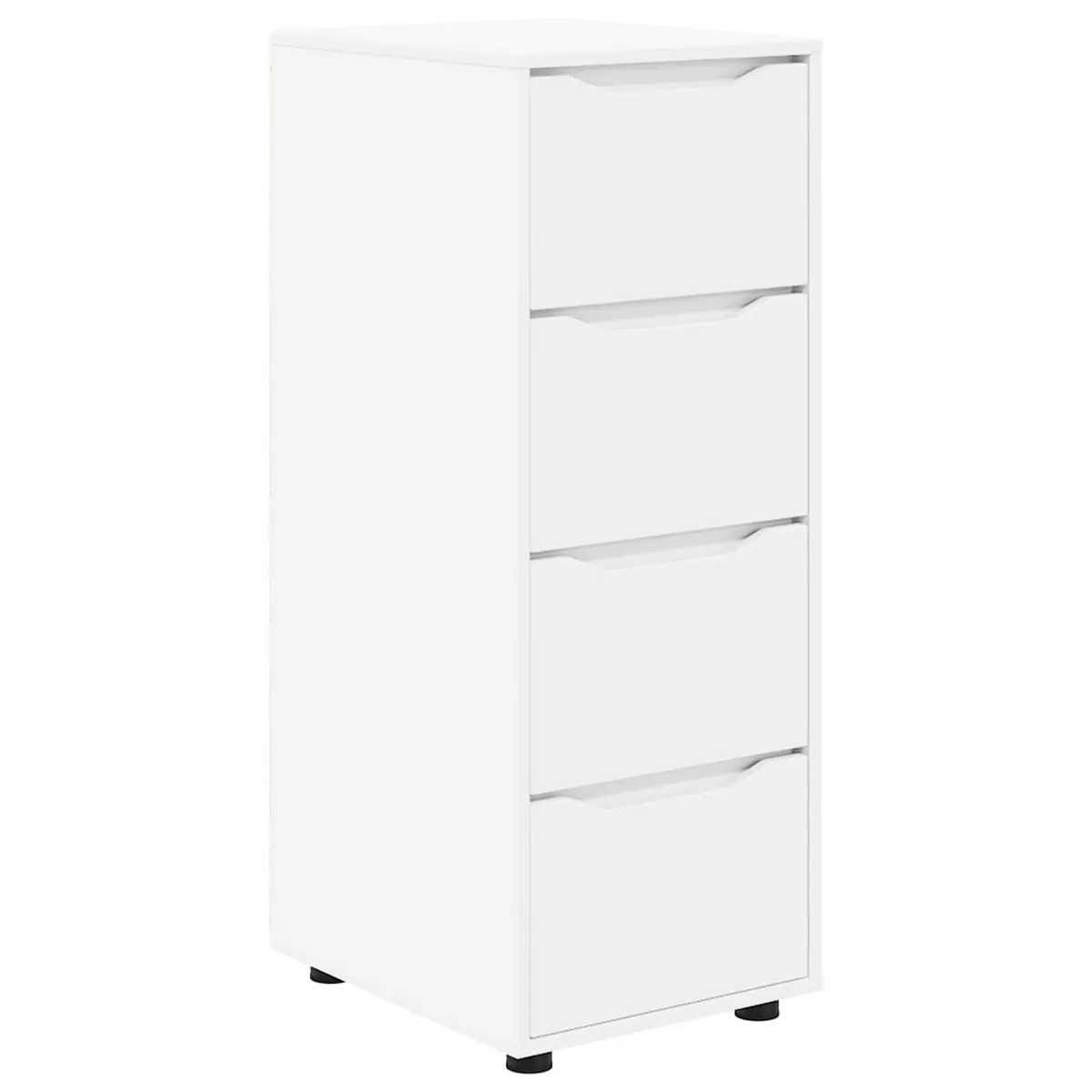 Storage Cabinet White 40 x 48 x 105 cm Engineered Wood Bedroom Living Room