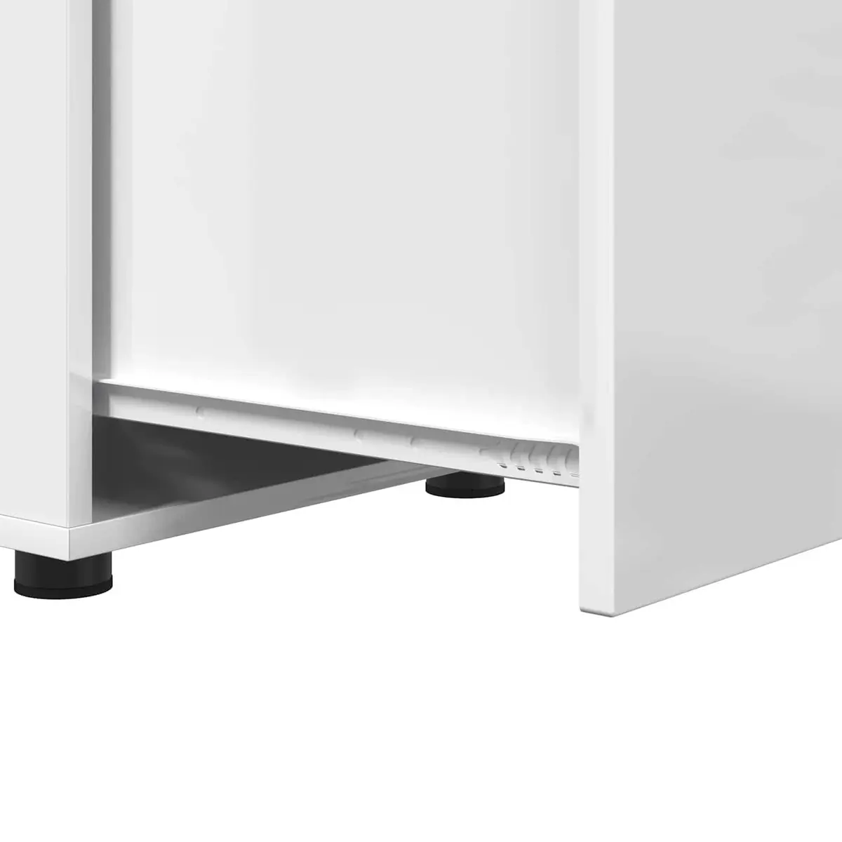 Bathroom Storage Cabinet High Gloss White Minimalist Modern Bedroom Organiser