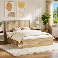 Concise and Reliable Headboard in Engineered Wood