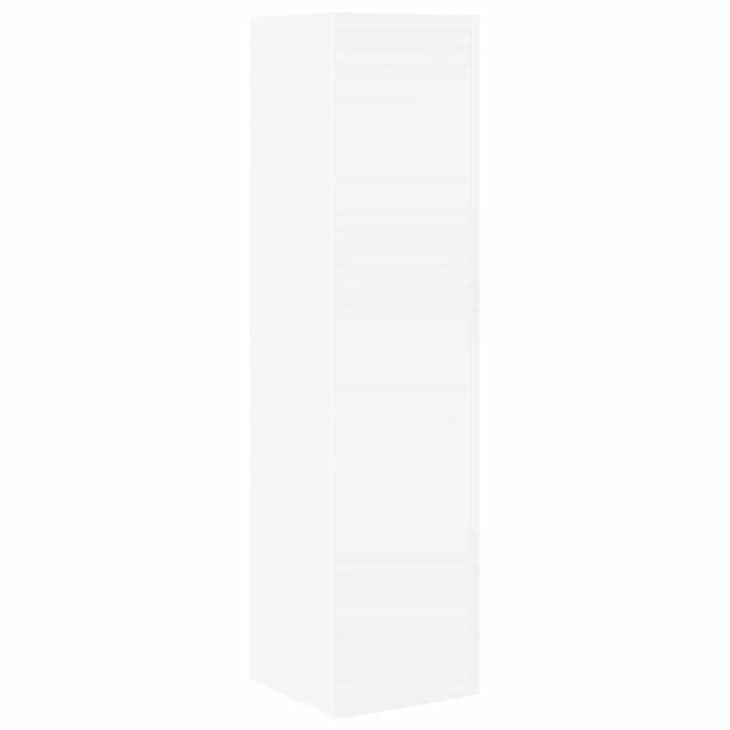 Corner Storage Cabinet 25.5x25x102cm Modern Living Room Shelving Unit