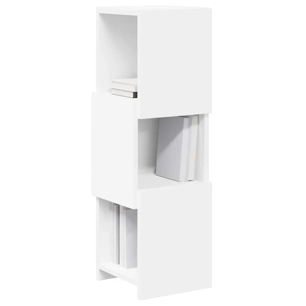 Corner Storage Cabinet Matte 25.5x25x80cm Modern Living Room Organizer Shelf Unit