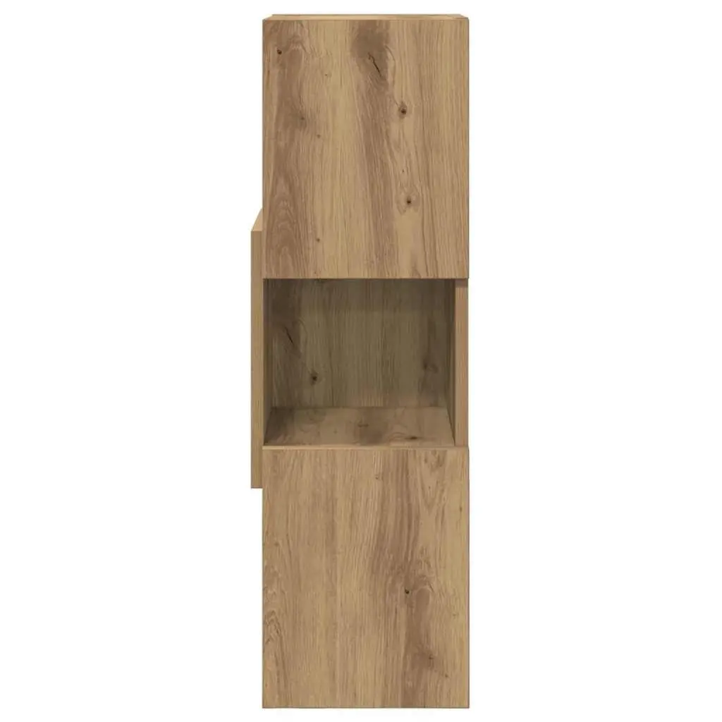 Corner Cabinet Storage Unit 25.5x25x80cm Brown Modern Living Room Furniture