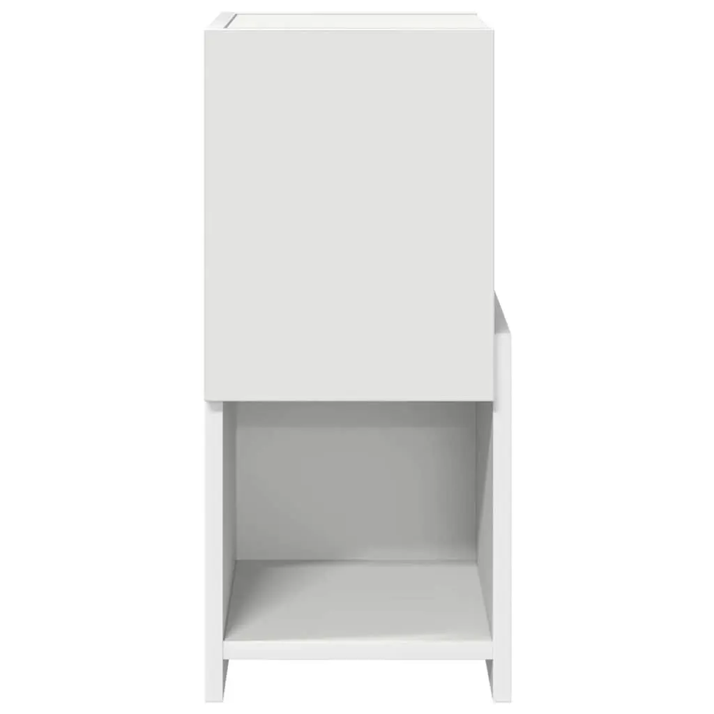 Corner Storage Cabinet 25.5x25x55cm Modern Living Room Shelving Unit