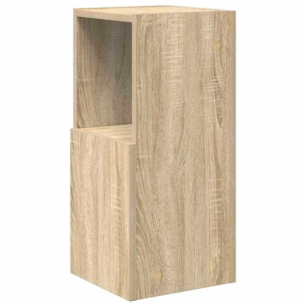 Corner Storage Cabinet Sonoma Oak Brown Modern Living Room Organiser Shelving