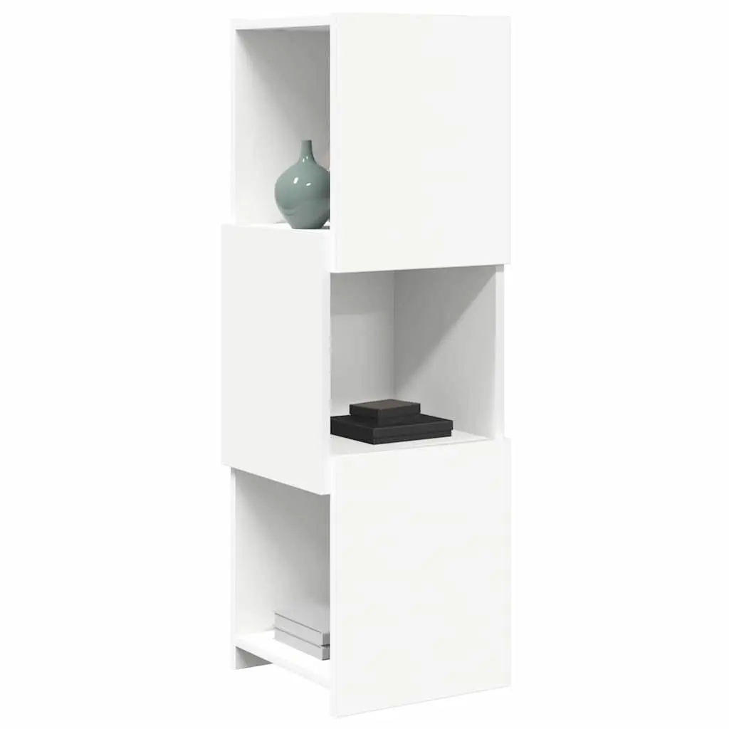Corner Cabinet Matte 30.5x30x95cm Modern Living Room Organizer Engineered Wood