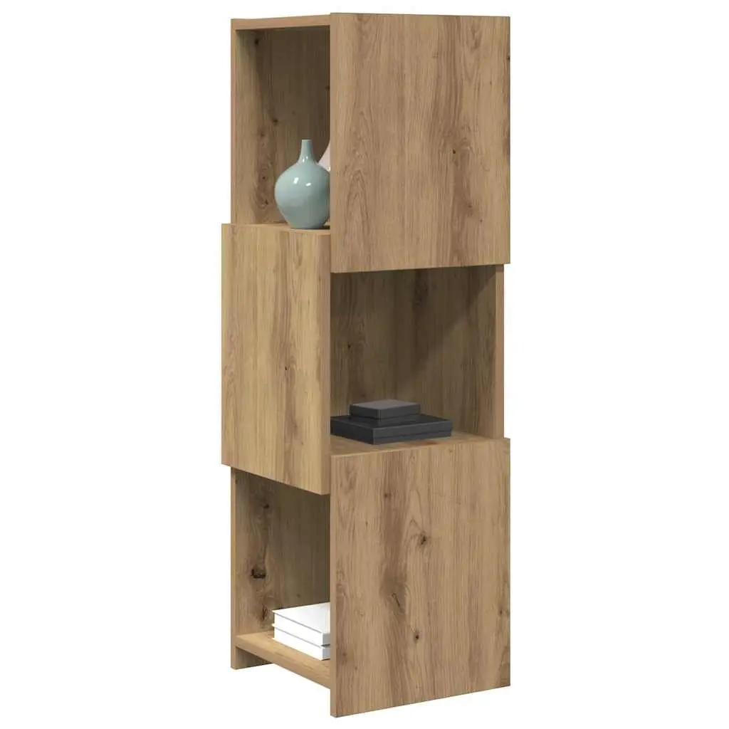 Corner Cabinet 30.5x30x95cm Brown Storage Cupboard Engineered Wood Living Room
