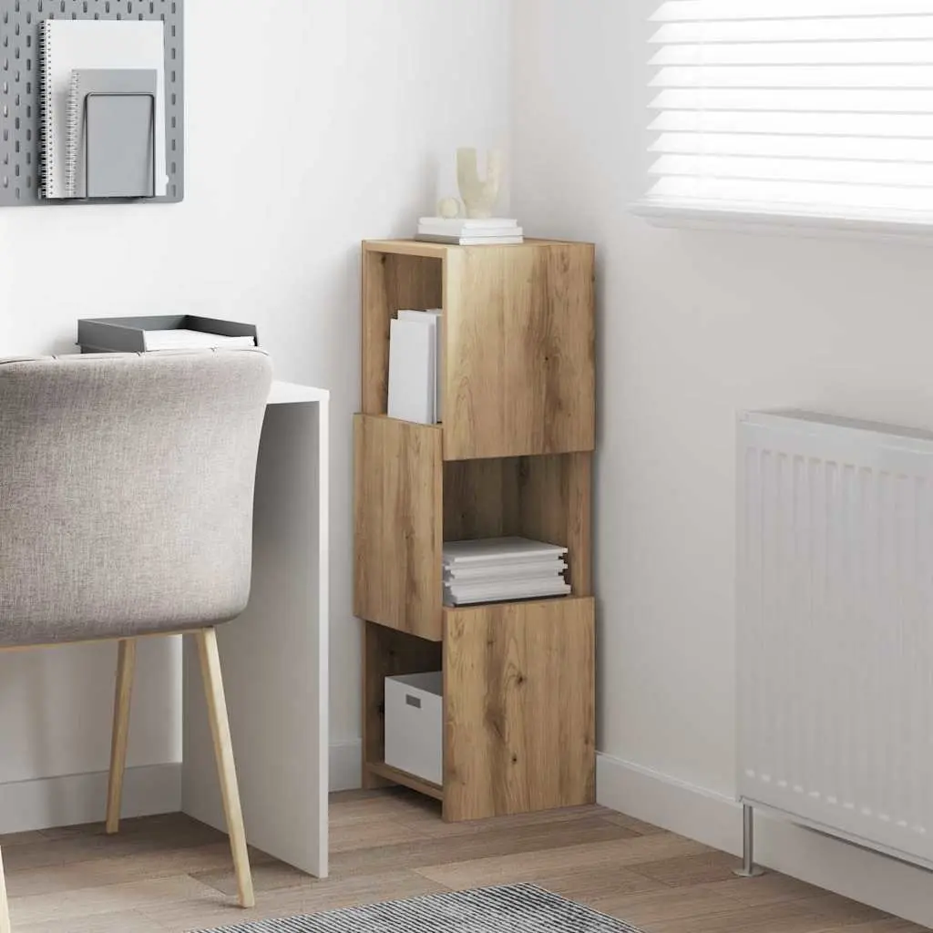 Corner Cabinet 30.5x30x95cm Brown Storage Cupboard Engineered Wood Living Room