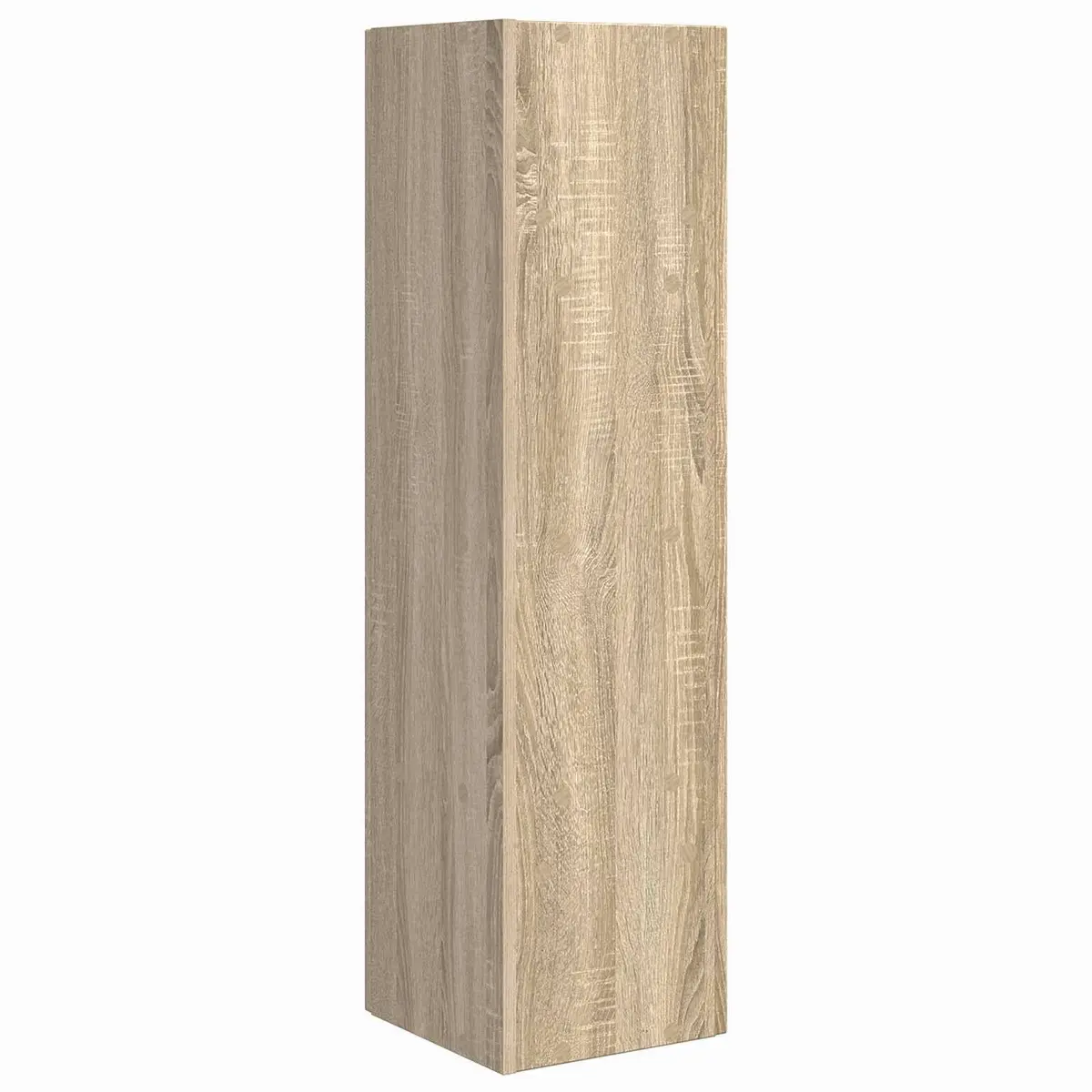 Corner Storage Cabinet Brown Engineered Wood Living Room Furniture Space-Saving