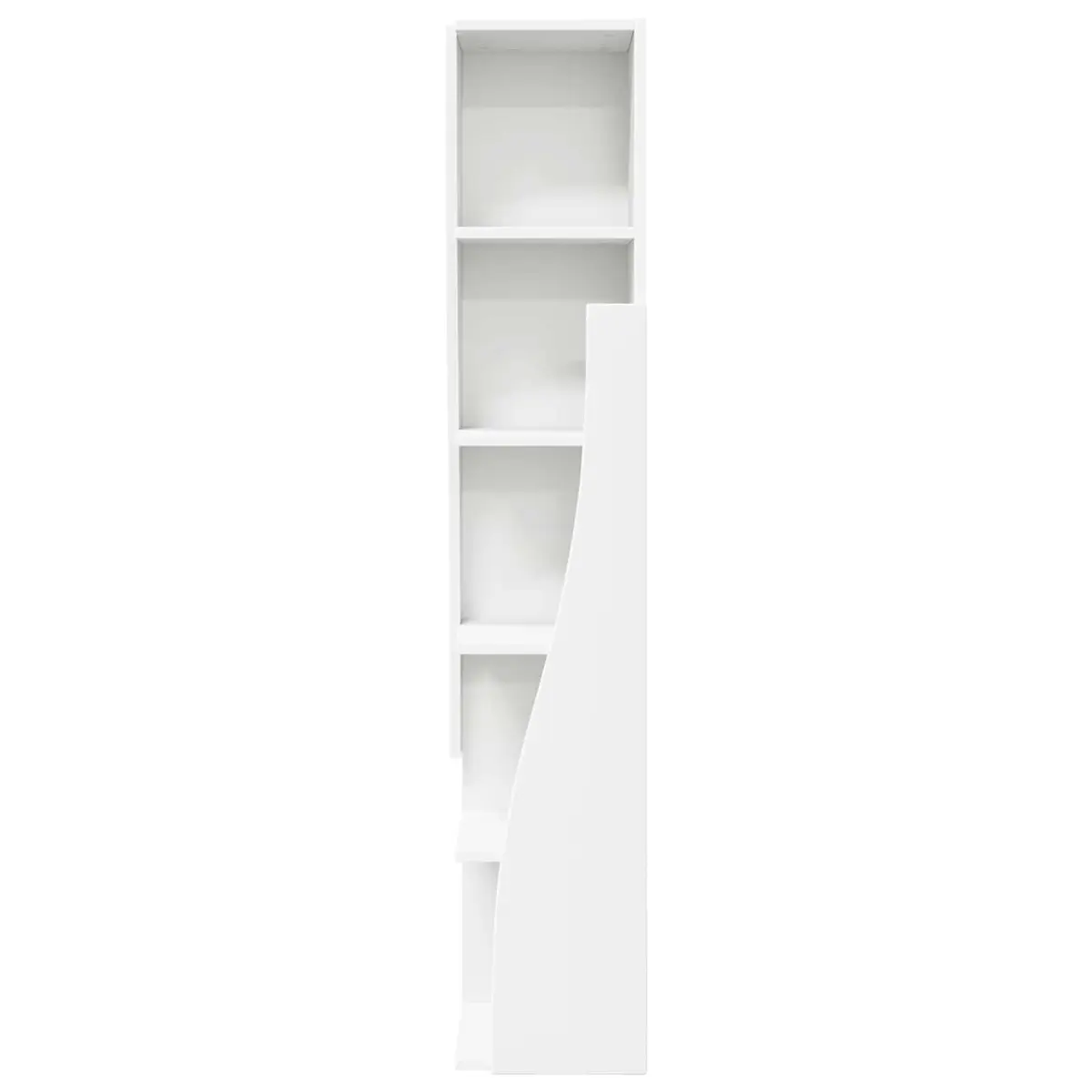 Corner Storage Cabinet 27.5x27x140cm Modern Living Room Shelving Unit