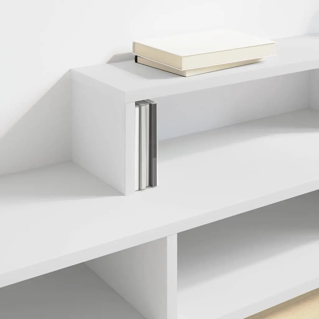 Wall Mounted TV Stand 150x25x28.5cm Engineered Wood Shelves Storage Unit