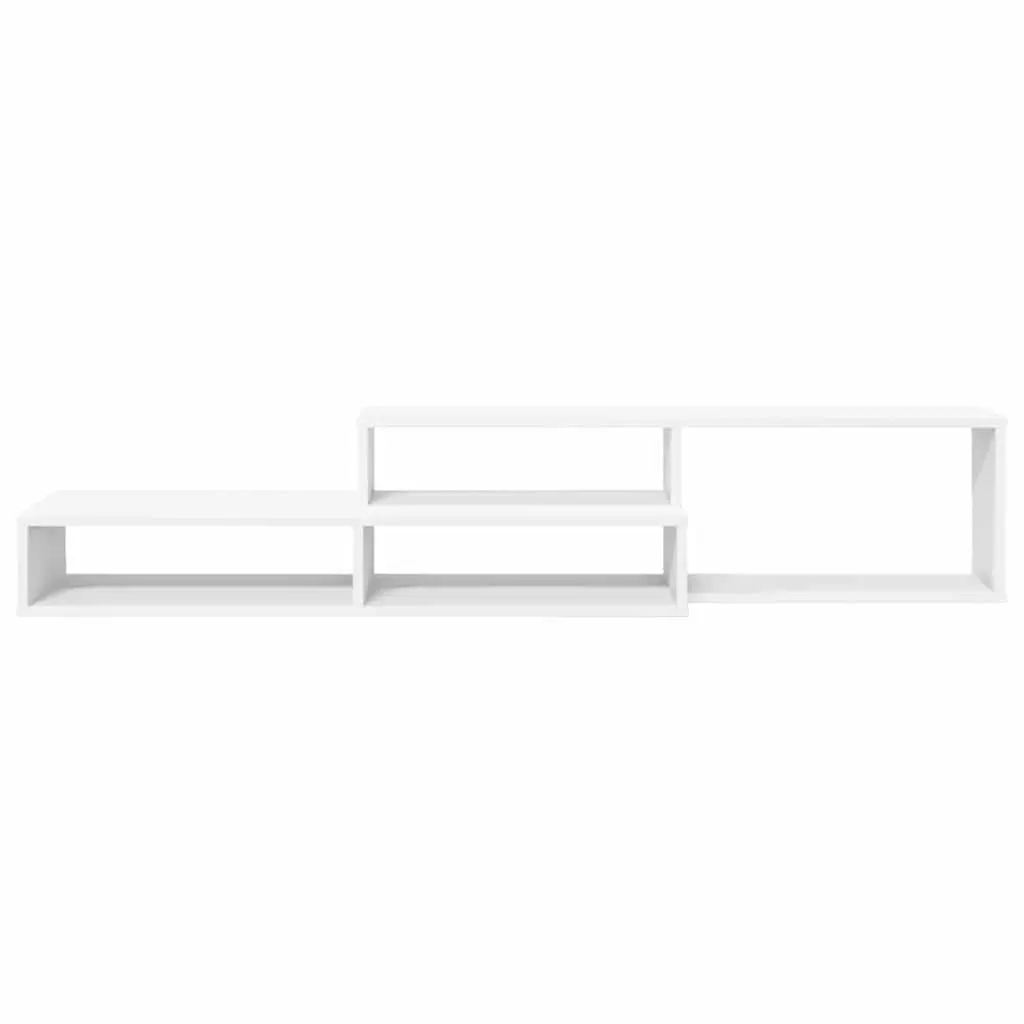 Wall Mounted TV Stand 150x25x28.5cm Engineered Wood Shelves Storage Unit