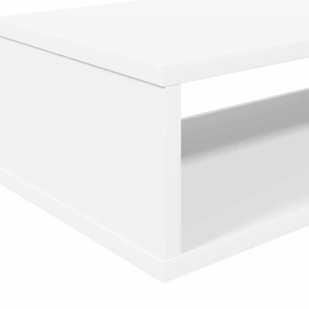 Wall Mounted TV Stand 150x25x28.5cm Engineered Wood Shelves Storage Unit