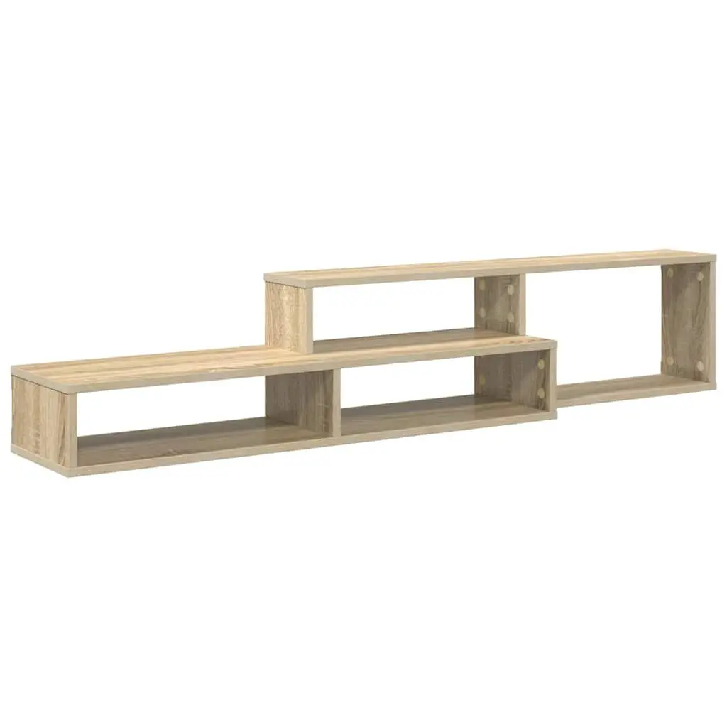 Grey Wall Mounted TV Stand for Smart Storage