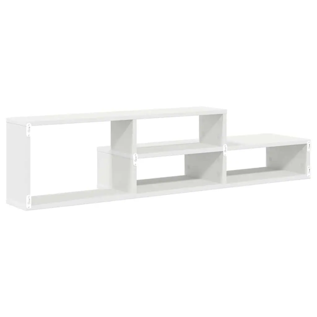 Wall Mounted TV Stand Engineered Wood Matte Finish 120x25x28.5cm Media Storage
