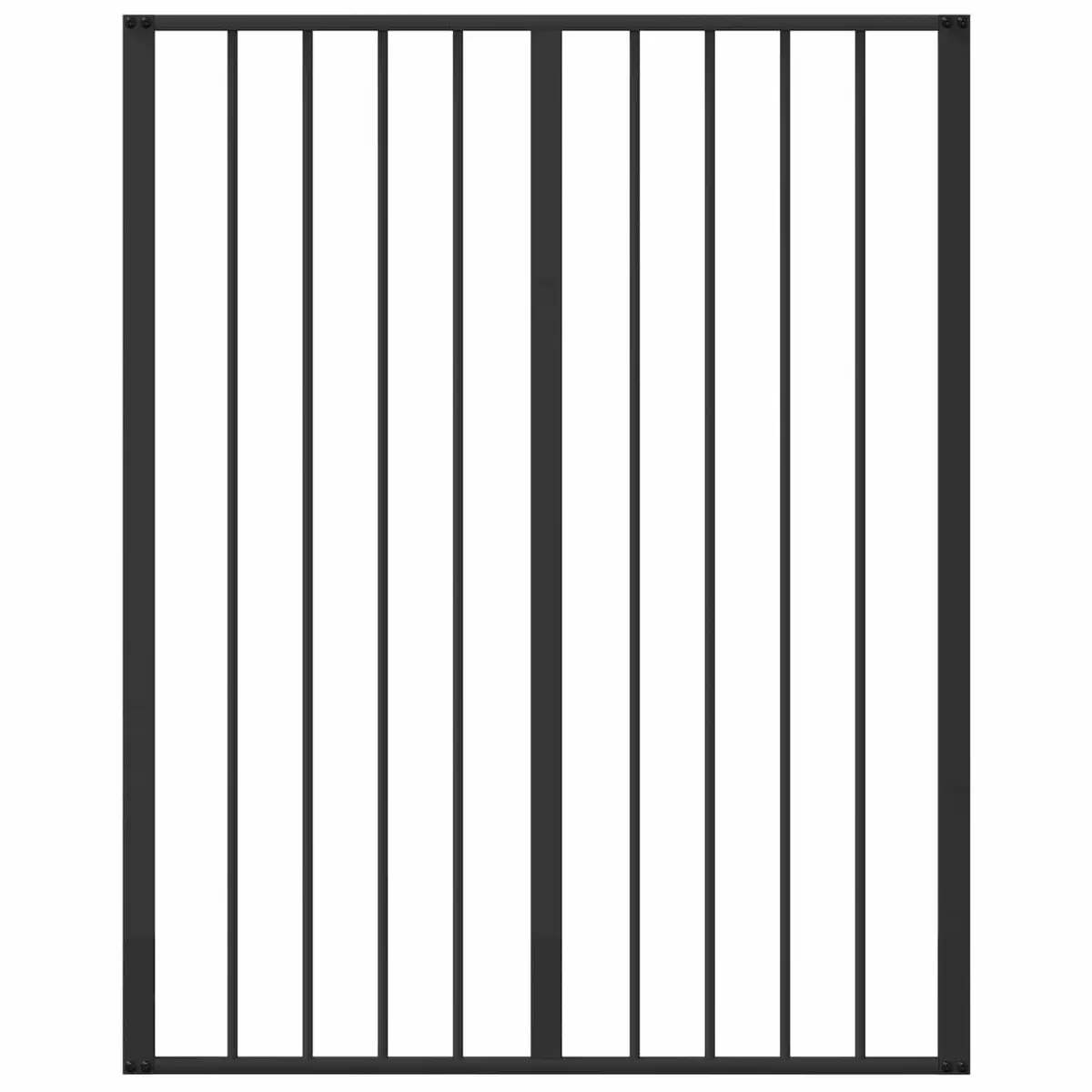 Dog Gate Black 80 x 100 cm Foldable Pet Enclosure Playpen Indoor Barrier 2 Piece