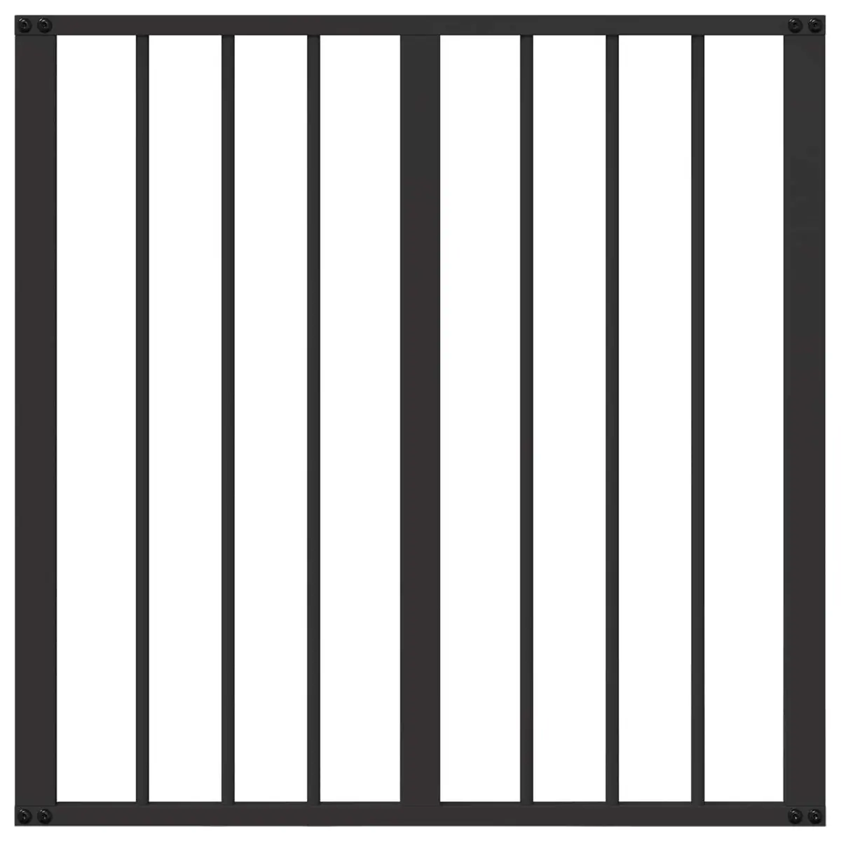 Dog Gate Black 60 x 60 cm Foldable Pet Enclosure 4 Piece Indoor Playpen