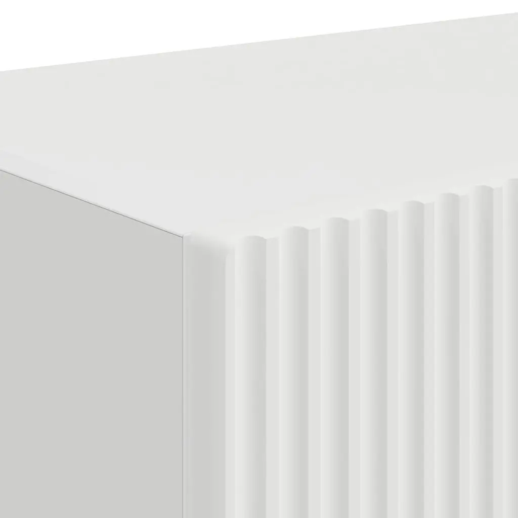 TV Wall Cabinet White 39 x 31 x 29.5 cm Modern Storage Unit with 90° Swing Hinge Doors for Living Room Media Organiser