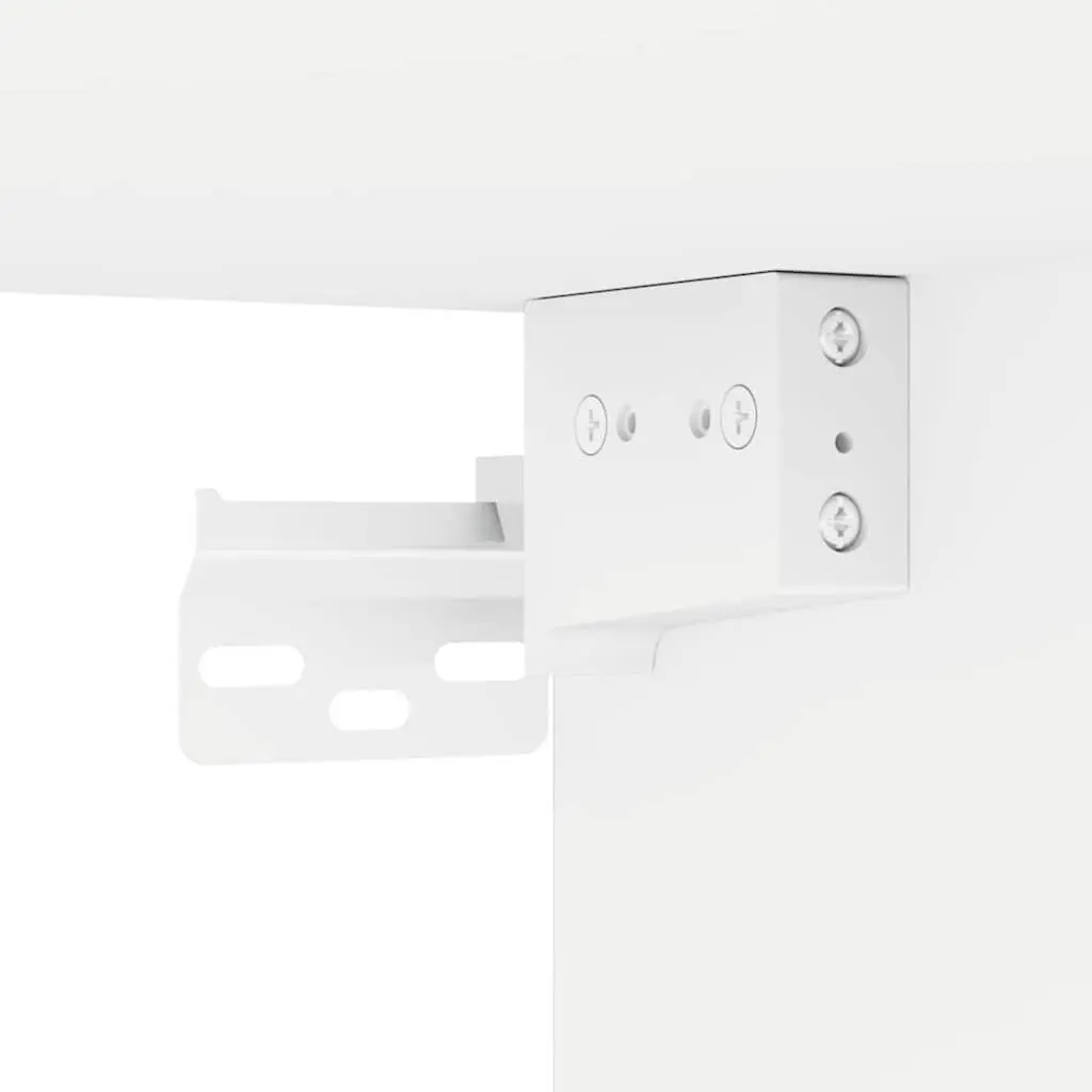 TV Wall Cabinet White Modern Wall-Mounted Unit Engineered Wood Storage