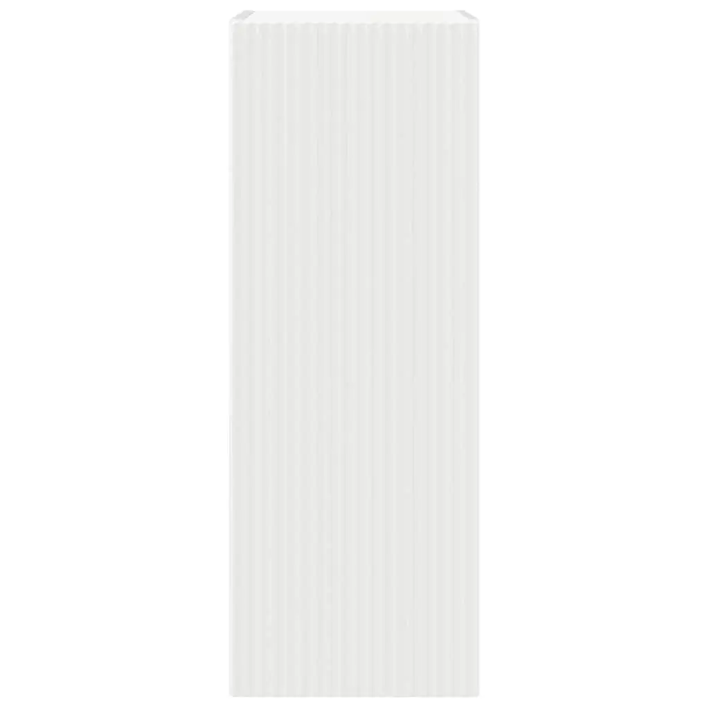 TV Wall Cabinet White 2 Pieces Modern Wall Mount Storage Unit