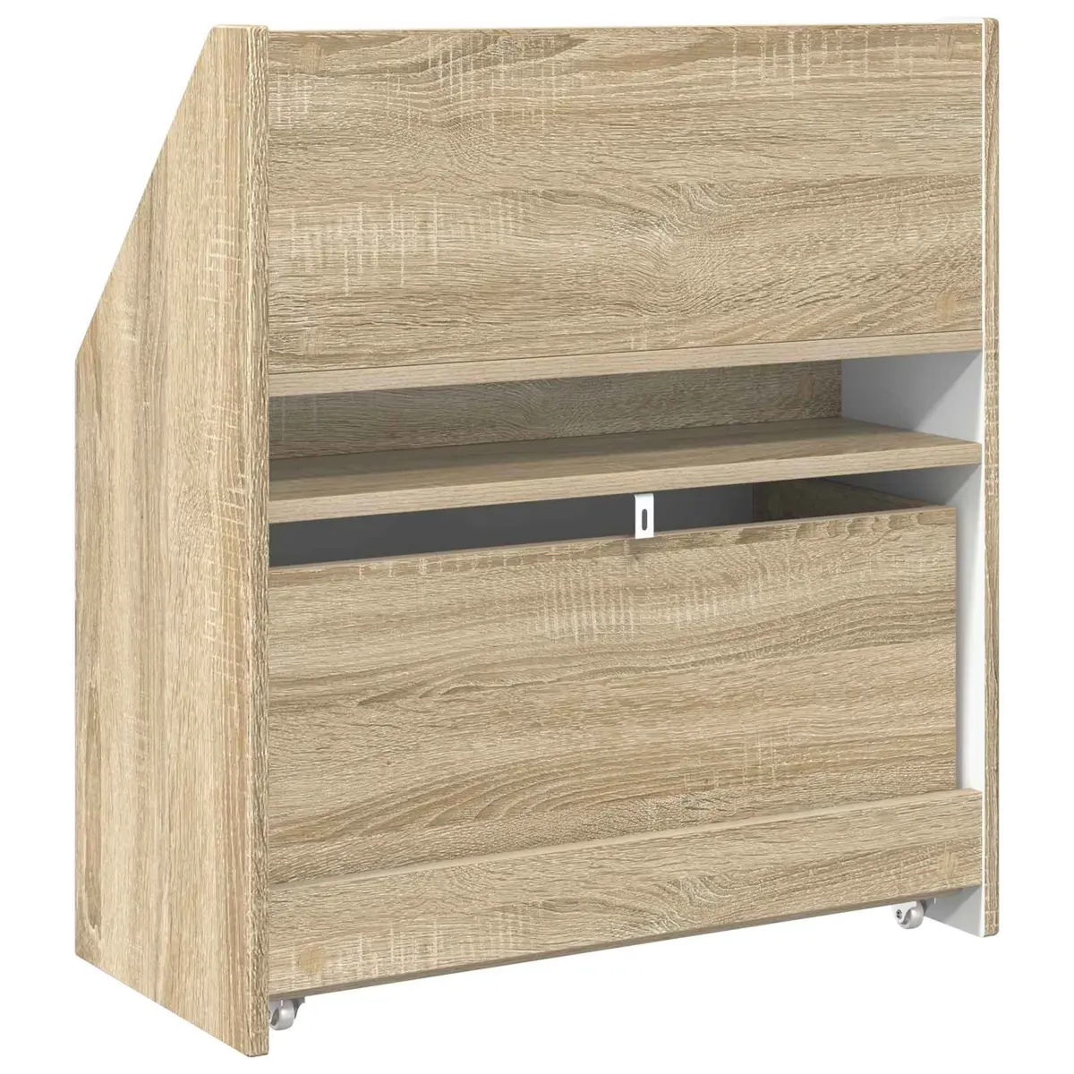 Kids Bookshelf Storage Cabinet Engineered Wood Free Standing Children Furniture