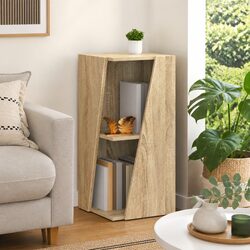 Compact and Modern Bookcase in Brown 33x32x70.5cm