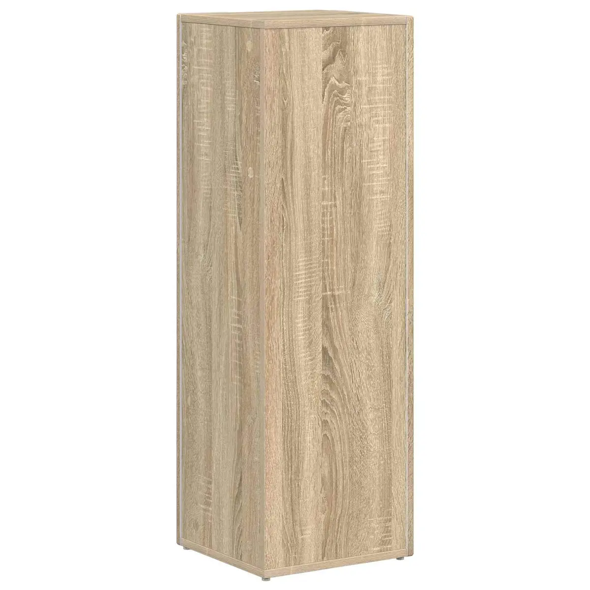 Side Shelf Standing Bookcase Storage Unit Brown Engineered Wood 33 x 32 x 100.5