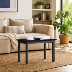Concise Black Rectangular Coffee Table for Your Home
