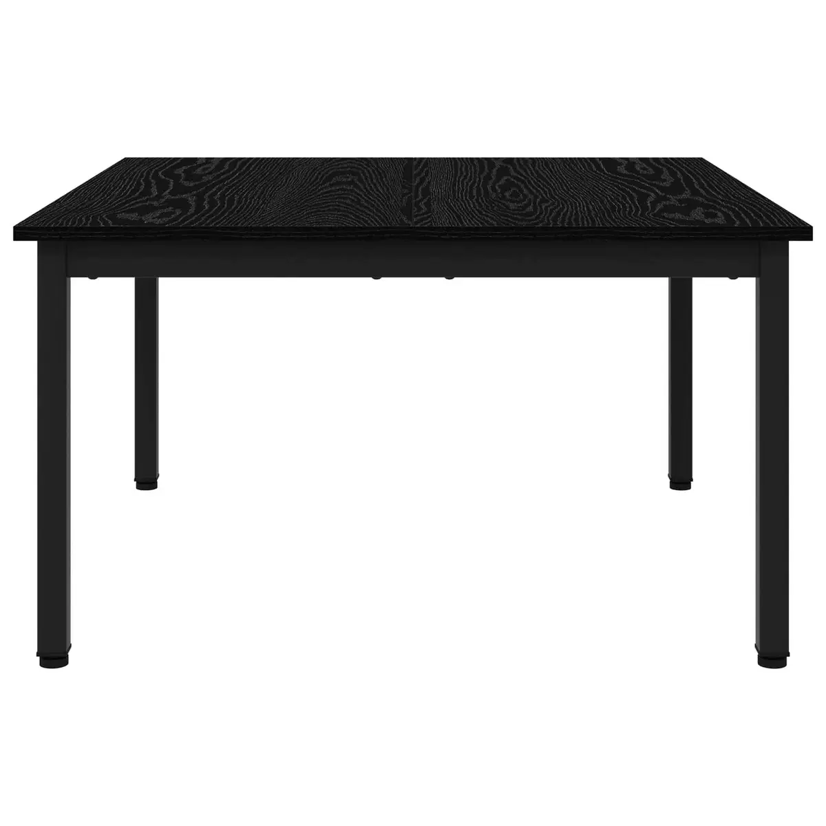 Coffee Table Black 80 x 80 x 45 cm Modern Minimalist Engineered Wood