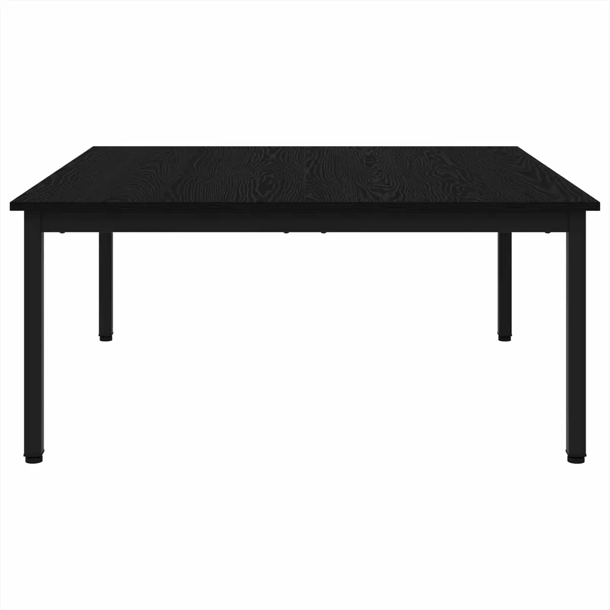 Coffee Table Black Oak 100x100x45cm Modern Living Room Accent Furniture