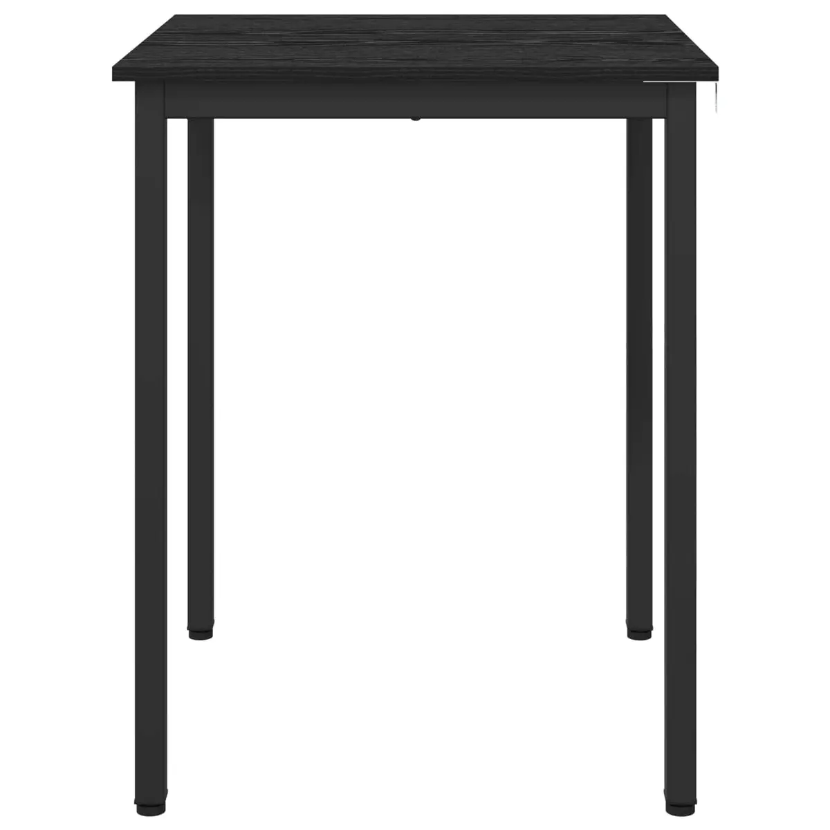 Dining Table Black 60x60x75 cm Engineered Wood Surface Metal Frame