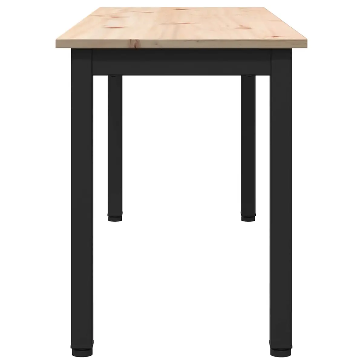 Solid Pine Wood Bench Natural Brown 110x35x45cm Dining Patio Entryway Seating