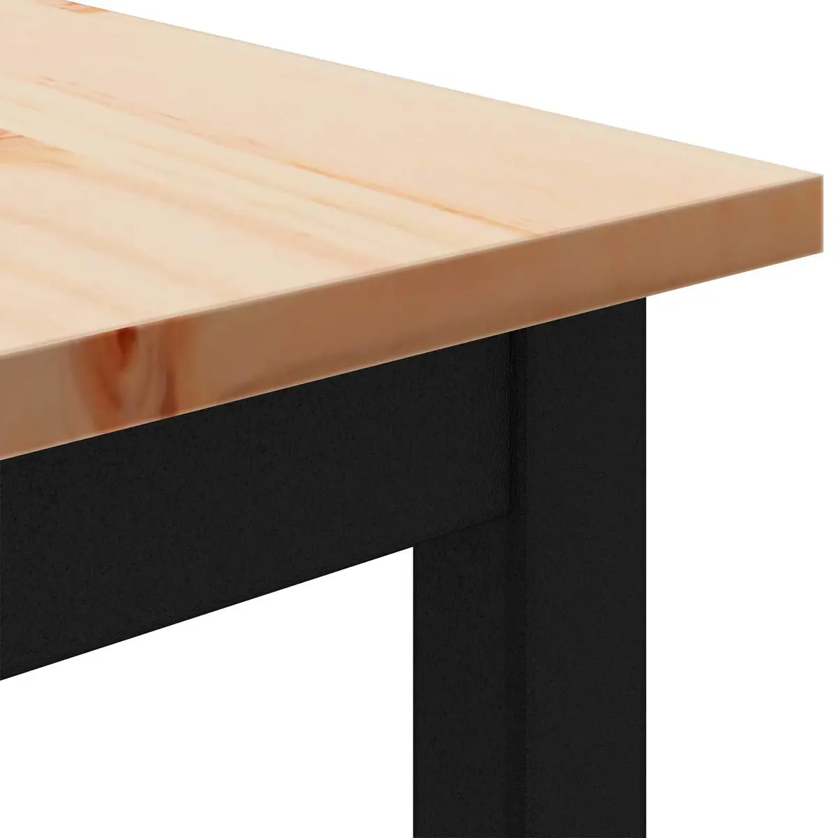 Solid Pine Wood Bench Natural Brown 110x35x45cm Dining Patio Entryway Seating