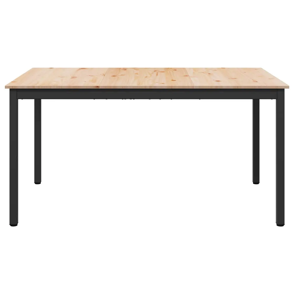 Dining Table Brown 140x80x75cm Solid Pine Wood Kitchen Room Furniture