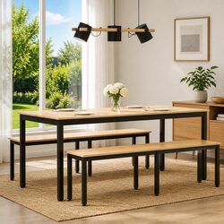 Concise Solid Pine Wood Dining Table 180x90x75cm
