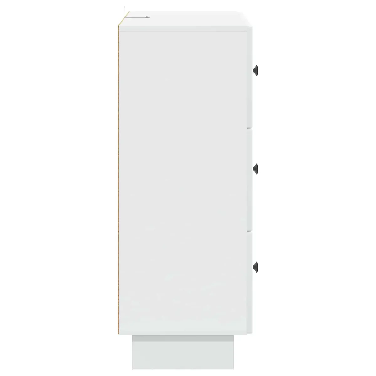 Drawer Cabinet White Storage 66 x 34.5 x 90 cm Engineered Wood Modern Vintage