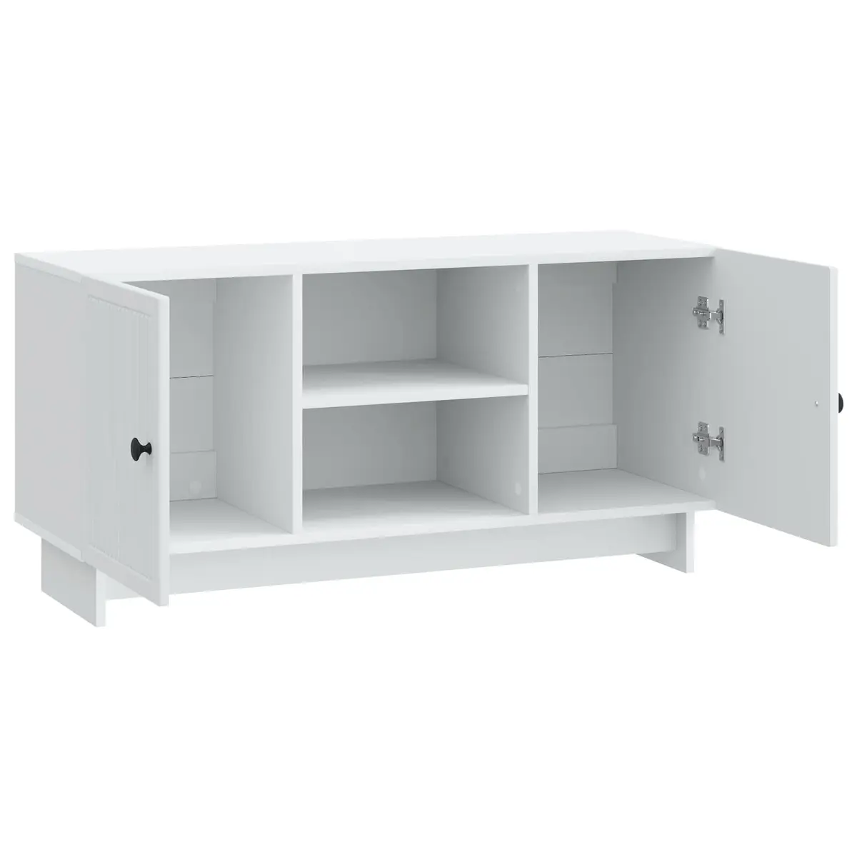 TV Cabinet White 102 x 34.5 x 50 cm Engineered Wood Adjustable Shelves