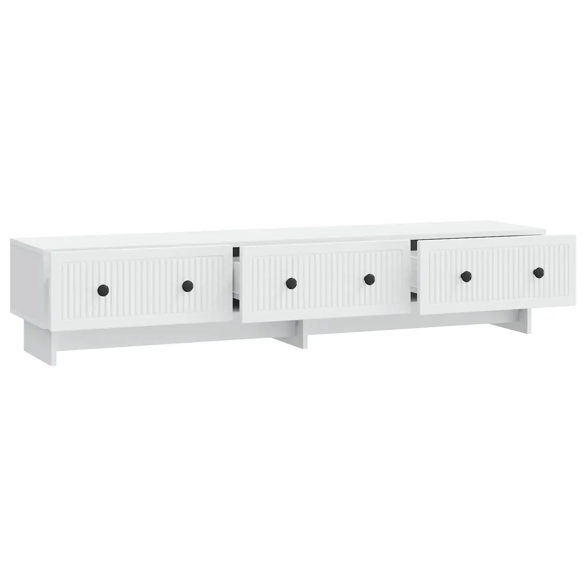 TV Cabinet White 147 x 34.5 x 30 cm Engineered Wood Multifunctional Storage