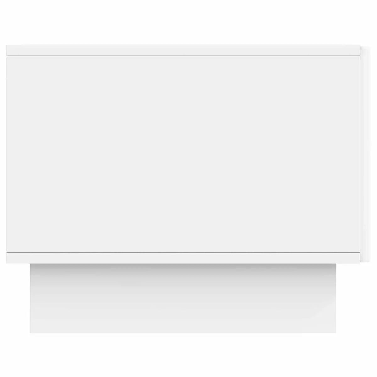 Coffee Table White 49x50x40cm Modern with Drawer