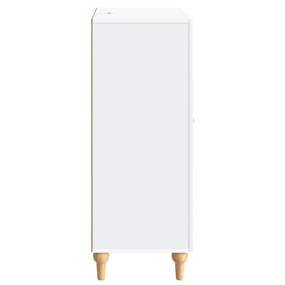 Sideboard White 66 x 34.5 x 90 cm Engineered Wood Storage Cabinet for Lounge Dining Room